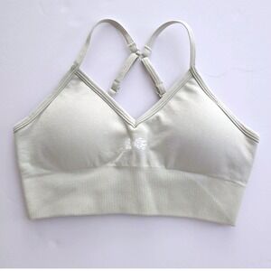 Civil Regime Kelly Seamless Bra‎ Women's Small Beige Adjustable Racerback Straps